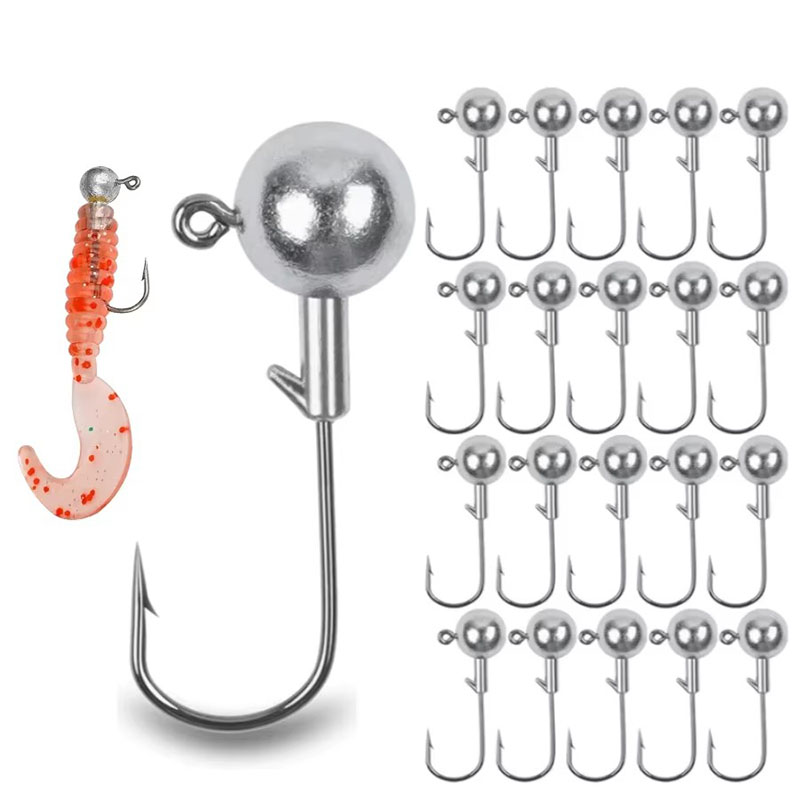Fishing Hook Weedless - 5/10pcs Big Head Hook 2.5g 3.5g
