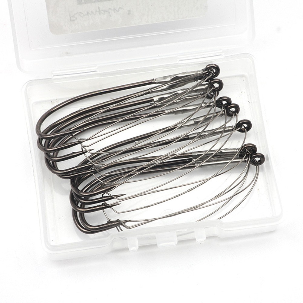 10pcs Weedless Barbed Bass Fis - đánh giá và giá Fishing Hook Weedless