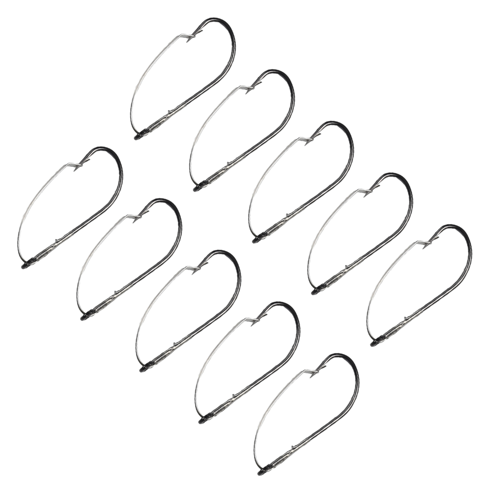 10pcs Weedless Barbed Bass Fis - đánh giá và giá Fishing Hook Weedless